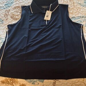 Vineyard Vines Navy Sleeveless Polo Top